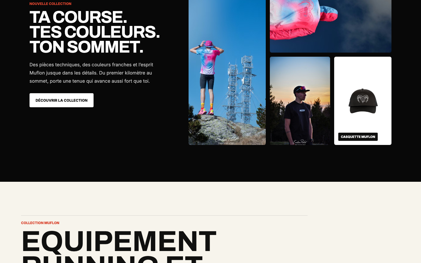Ta course.Tes couleurs.Ton sommet. — Muflon